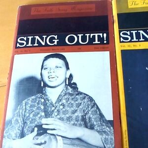 Sing out vintage folk magazine
